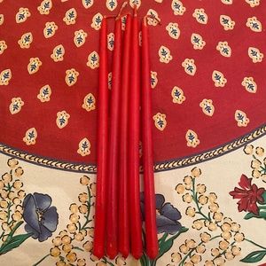 VTG I 5 Red Tiny Tapers I Taper Candles